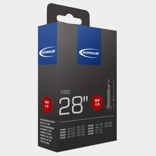 Slang Schwalbe SV15 18/28-622 22/25-630 racerventil 40 mm (miljöslang utan förpackning)