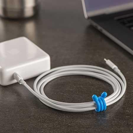 NITE IZE GEAR TIE REUSEABLE RUBBER TWIST TIE 12-PACK, gummerad böjbar vajer