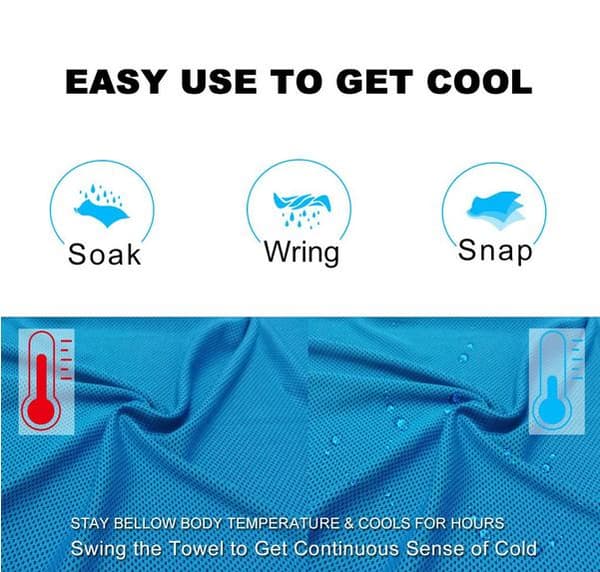 Cooling Towel Cooling towel Sports towel Cooling towel Blue