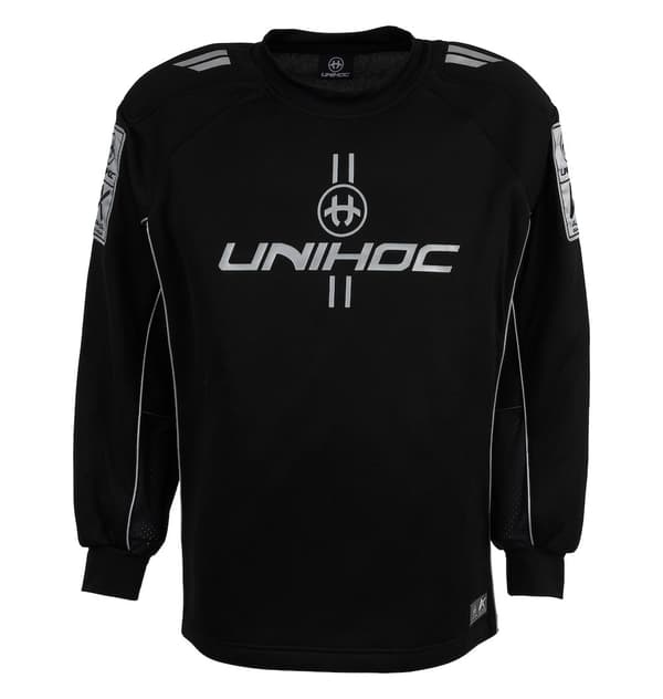 Unihoc Goalie sweater ALPHA black/silver 22/23 Sort M