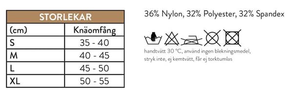 Knästöd med spännband