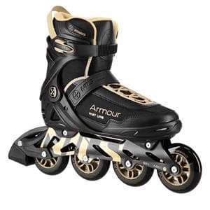 NA22151 ARMOR SKATES SVART GULD STORLEK. 44 NILS EXTREME