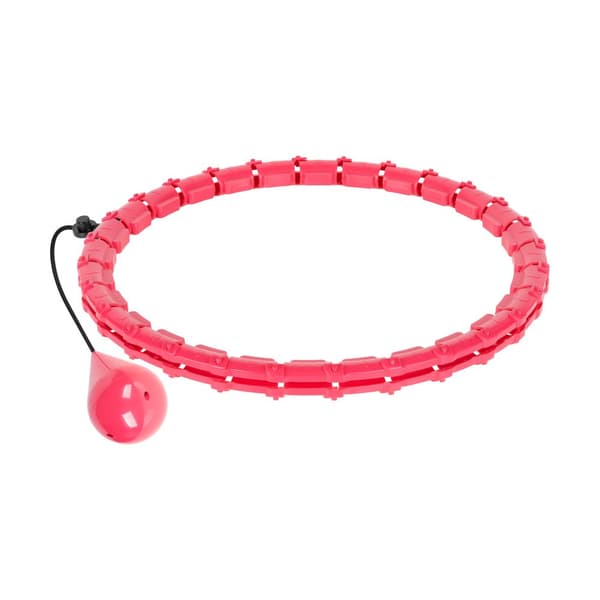 Smart Hula Hop slankehjul med nitter og vægt, 50 cm, pink, REBEL ACTIVE