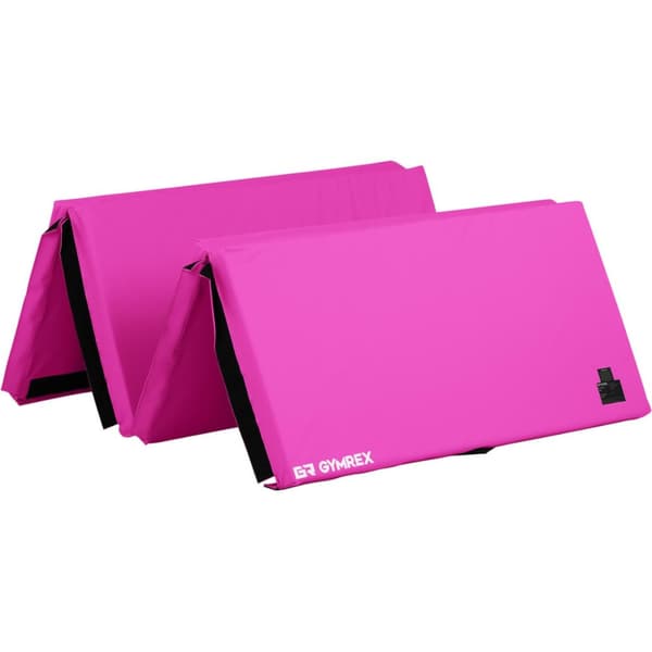 Sammenfoldelig genoptræningsgymnastikmadrasmåtte, 200 x 100 x 5 cm, pink