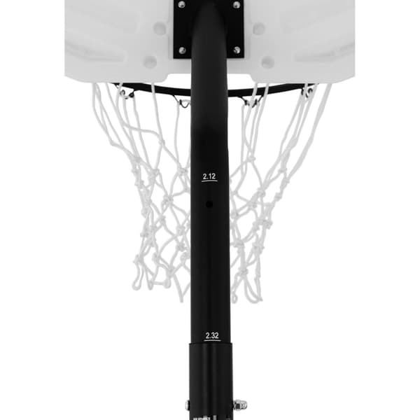 Mobilt basketballkurvsæt, justerbart på stativ, højde 190-260 cm