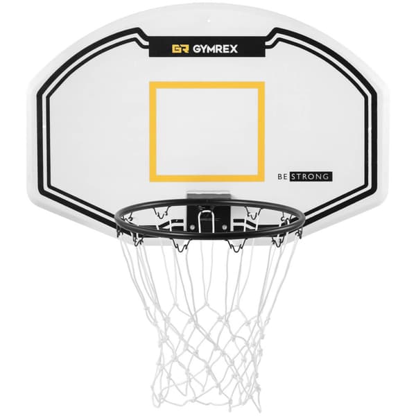 Basketballkurv med bøjle til vægmontering, 61x91 cm