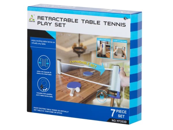 Pöytätennissetti meloilla + jatkettava pingisverkko