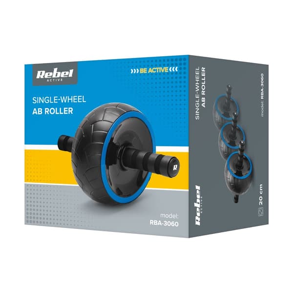 Enkelthjul, rulle til maveøvelser AB Wheel AB-1, REBEL ACTIVE