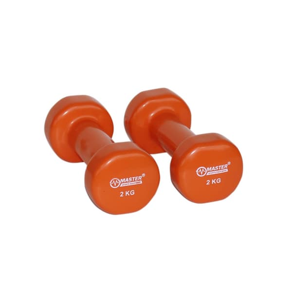 Hantlar vinylvikter 2 x 2kg MASTER