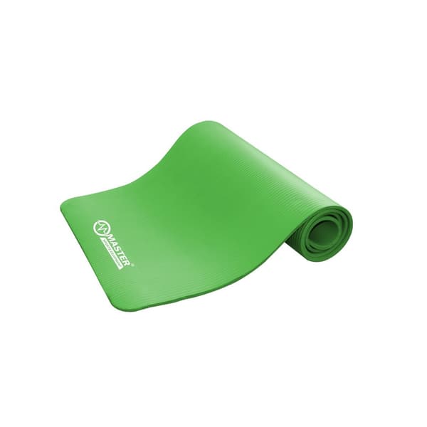MASTER Yoga NBR träningsmatta 10 mm - 183 x 61 cm - grön