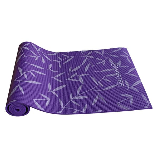 MASTER Yoga träningsmatta PVC 8 ​​​​mm - 173 x 61 cm - Lila