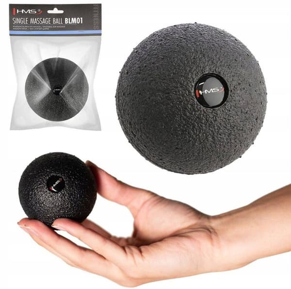 BLM01 HMS REHABILITERINGSRULLE MED ENKEL MASSAGEBOLL 6 CM