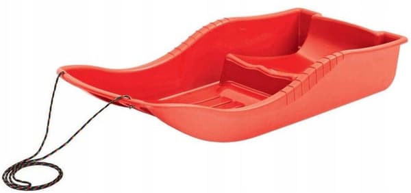 Plastikslæde med snor