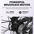 Pikkukuva 7 / 11: CYSUM M520 aikuisille 500 W:n sähköpyörä miehille, sähköinen kaupunkipyörä, moottori 48 V 14 Ah, akku, 27,5 tuuman rengas, sähköpyörä