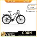 Pikkukuva 1 / 11: CYSUM M520 aikuisille 500 W:n sähköpyörä miehille, sähköinen kaupunkipyörä, moottori 48 V 14 Ah, akku, 27,5 tuuman rengas, sähköpyörä