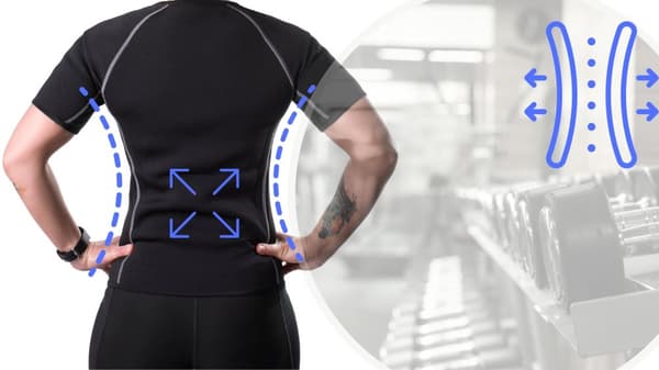 Neopren T-shirt Fitnessbälte FIT4MED