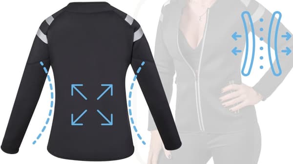 T-shirt neopren långärmad träningströja