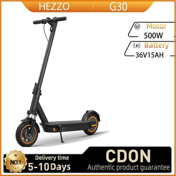 HEZZO G30 Sähköpotkulauta aikuisille 36V15AH akku 500W moottori taitettava sähköpotkulauta sähköpotkulauta 10 tuuman kaupunkirenkaat sähköpotkulau