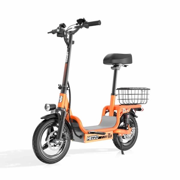 HEZZO T3 aikuisille sähköpyörä/skootteri 48V15AH akku 500W moottori sähköskootteri sähköpolkupyörä 14 tuuman kaupunkirenkaat sähköskootteri