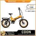 Pikkukuva 1 / 11: MIHOGO NX sähköpyörä aikuisille 750W48V12.8Ah kaupunkipyörä naisille 20" puolarenkailla miehille kaupunkipyörä 35 kilometriä tunnissa