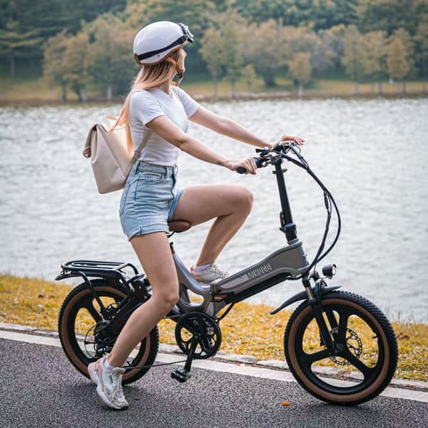 MIHOGO RX2.4 sähköpyörä aikuisille 500W48V12.8Ah kaupunkisähköpyörä 20" renkaat miehille kaupunkisähköpyörä IPS 2.4" älykäs helppolukuinen näyttö