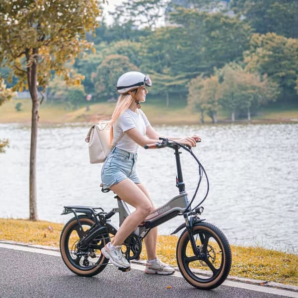 MIHOGO RX2.4 Elcykel För Vuxna 500W48V12.8Ah Stads-Elcykel 20" Däck Herrstads-Elcykel Urban Hopfällbar Elcykel