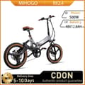 Pikkukuva 1 / 11: MIHOGO RX2.4 sähköpyörä aikuisille 500W 48V 12.8Ah sähköpyörä 20" renkaat taittuva sähköpyörä N.W./G.W.: 27KG/34KG