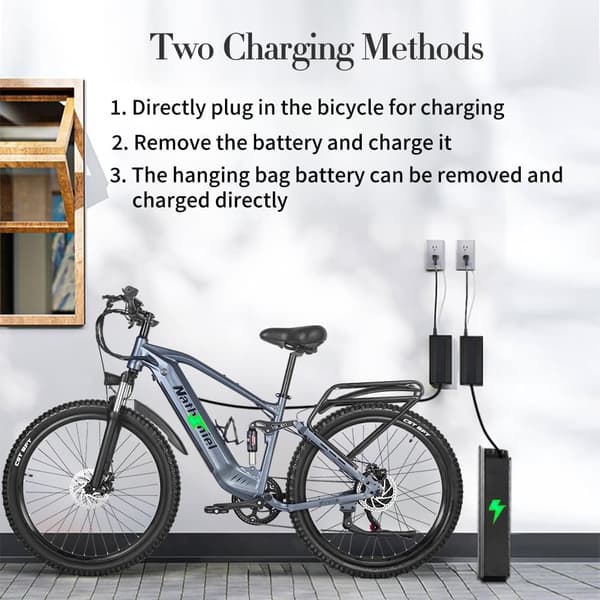 Nathaniel SYR-03 Elcykel 1000W Motor 20AH Batteri 27.5 Däck Herr Elcykel Laddningstid 5-8 Timmar Urban Elcykel