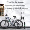 Miniatyrbild 8 av 11: Nathaniel SYR-03 Elcykel 1000W Motor 20AH Batteri 27.5 Däck Herr Elcykel Laddningstid 5-8 Timmar Urban Elcykel