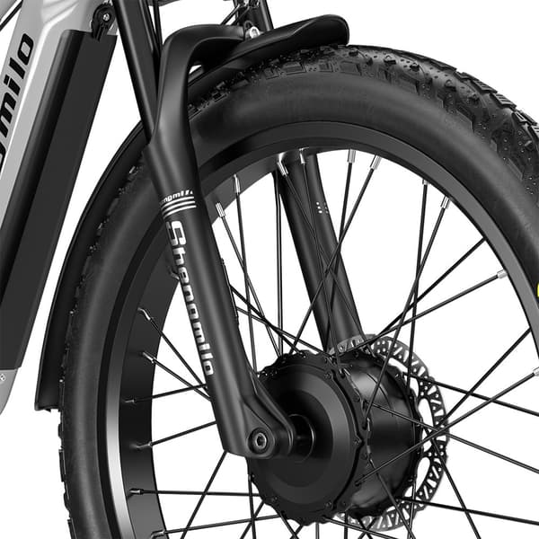 Shengmilo S600 Elcykel för vuxna 2000W Elcykel för män El-Mountainbike med två motorer 48V17.5AH batteri 26" Elcykel med feta däck
