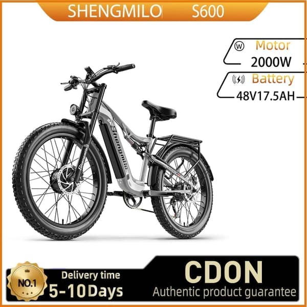 Shengmilo S600 sähköpyörä 2000 W moottori 17,5 Ah akku 26 rengasta miesten sähköpyörä kaupunkiin naisten maastoon sähköpyörä