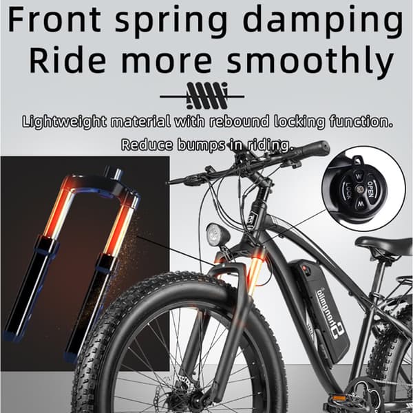 Shengmilo MX02S Elcykel Dam För Vuxna 1000W48V17Ah Elmountainbike Elcykel 26" Däck Herr City Elcykel