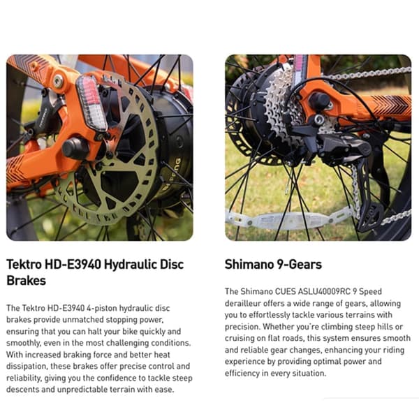 Cyrusher Ranger 2.0 Terrängcykel 250W Motor Elcykel För Vuxna 52V 20Ah Batteri Elcykel 26 Tum Elcykel Med Feta Däck