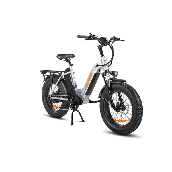 HAOQI Antelope2.0 Elcykel för vuxna 250W, dampendling, 48V25AH, 20" elcykel med feta däck, herrcykel