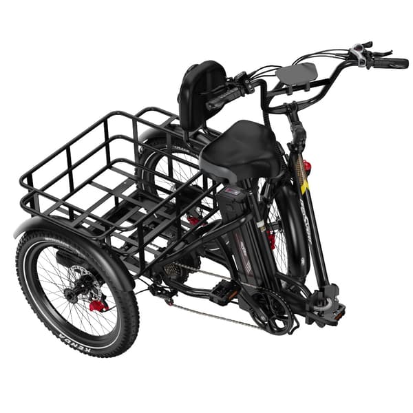 ONESPORT OT30 Pro Elektrisk Trehjuling 500W 48V18AH Elektrisk Lasttrehjuling 20” Däck Ellasttrehjuling Vattentät Klass IPX4
