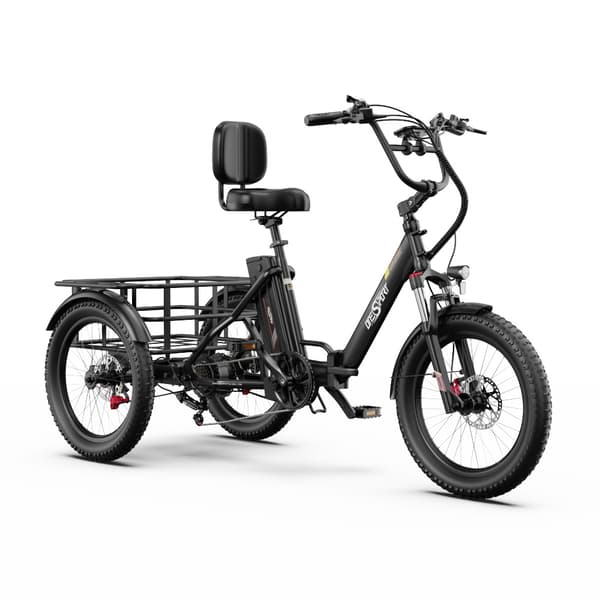ONESPORT OT30 Pro Elektrisk Trehjuling 500W 48V18AH Elektrisk Lasttrehjuling 20” Däck Ellasttrehjuling Vattentät Klass IPX4
