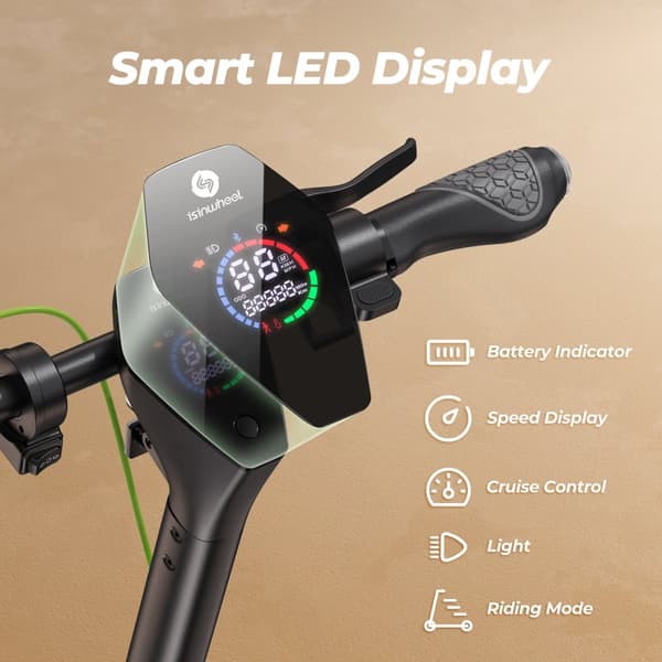 Future S10 Plus (ABE) Elscooter 10-tums däck Elscooter 500W motor Stadspendling 36V 15AH Elscooter