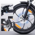 Miniatyrbild 10 av 11: Cheevalry C16 Elcykel 250W 48V16AH Batteri 20-tums Däck El Mountainbike Elcykel för Vuxna Laddningstid 6-7 timmar