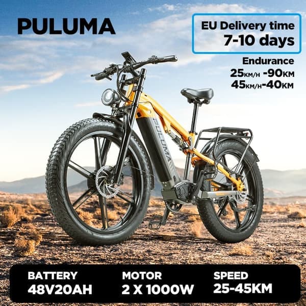PULUMA PH003 sähköpyörä 3000W 48V 20AH litiumakku sähköpyörä 26 tuuman paksurenkainen maastosähköpyörä