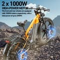 Pikkukuva 4 / 11: PULUMA PH003 sähköpyörä 3000 W huipputeho moottori 48 V 20 Ah akku sähköpyörä 26 * 4,0 tuuman paksurengas maastoon sähköpyörä