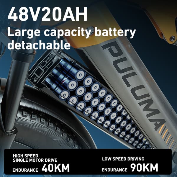 PULUMA PH003 sähköpyörä 3000 W huipputeho moottori 48 V 20 Ah akku sähköpyörä 26 * 4,0 tuuman paksurengas maastoon sähköpyörä