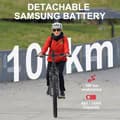 Miniatyrbild 9 av 11: Miyazaki GC1995 Elcykel 350W 48V 14AH Batteri Elcykel 26-tums däck Dam- och herrpendling Elcykel