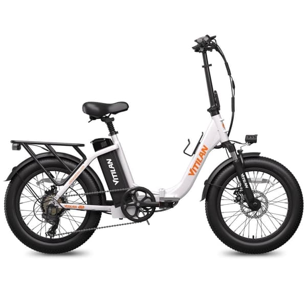 Vitilan U3 Elcykel, 750W Motor 48V 13AH Batteri 20*4.0-tums Feta Däck Vuxen Elcykel, 45km/h Maxhastighet Stads Elcykel