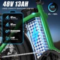 Miniatyrbild 5 av 11: Vitilan U3 Elcykel 750W Peak Power Motor 48V 13AH Batteri Elcykel 20-tums Däck Elcykel