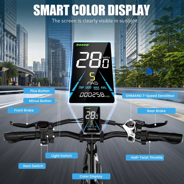 Vitilan U3 Elcykel 750W Peak Power Motor 48V 13AH Batteri Elcykel 20-tums Däck Elcykel