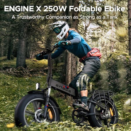 ENGWE ENGINE X sähköpyörä aikuisille 250 W sähkömaastopyörä 48 V 13 Ah akku 20 tuuman sähköpyörän kantama 40 km