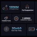 Pikkukuva 9 / 11: ENGWE ENGINE X sähköpyörä aikuisille 250 W sähkömaastopyörä 48 V 13 Ah akku 20 tuuman sähköpyörän kantama 40 km