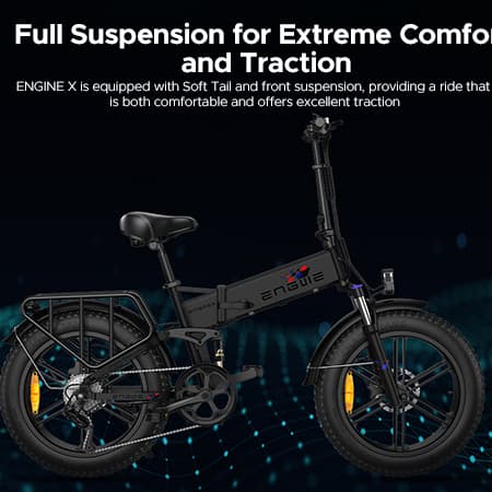ENGWE ENGINE X sähköpyörä aikuisille 250 W sähkömaastopyörä 48 V 13 Ah akku 20 tuuman sähköpyörän kantama 40 km