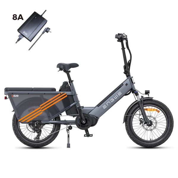 ENGWE LE20 tvåcells elcykel för vuxna 250W 48V38.4AH batteri Elcykel för stadspendling med 20-tums däck