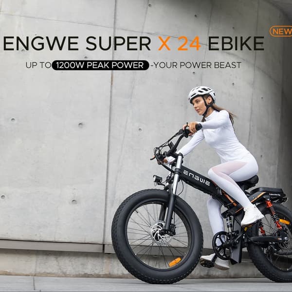 ENGWE X24 aikuisten sähköpyörä 1000 W:n maastopyörä 48 V 29,2 Ah:n akulla, 24 tuuman kaupunkipyörä, lumirengas, sähköpyörä